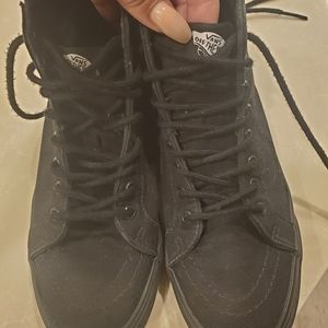 Black high top Vans